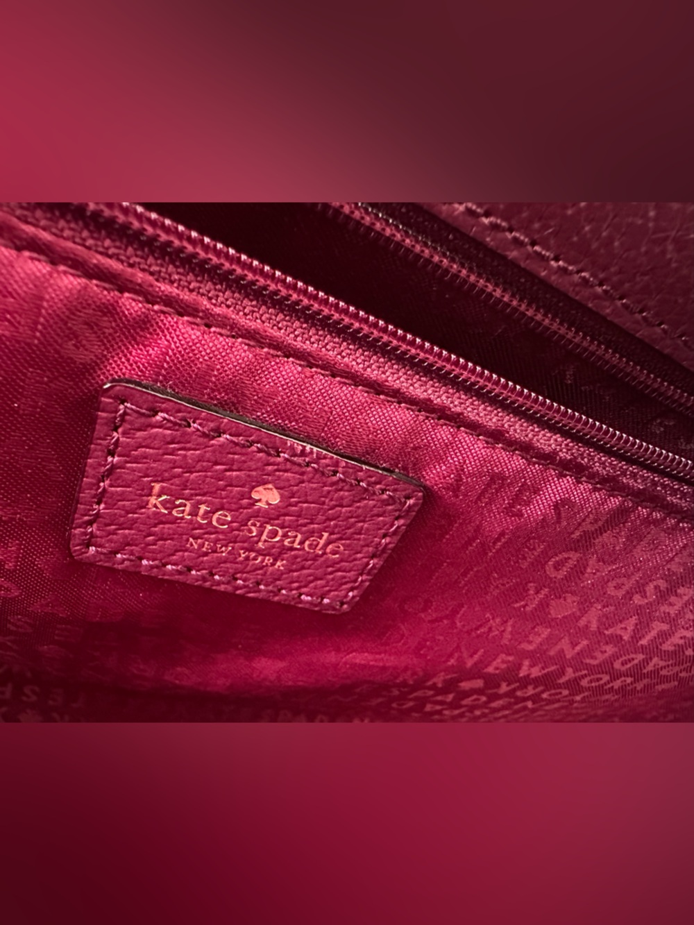 kate spade Plum Leather Satchel - Picture 10 of 16